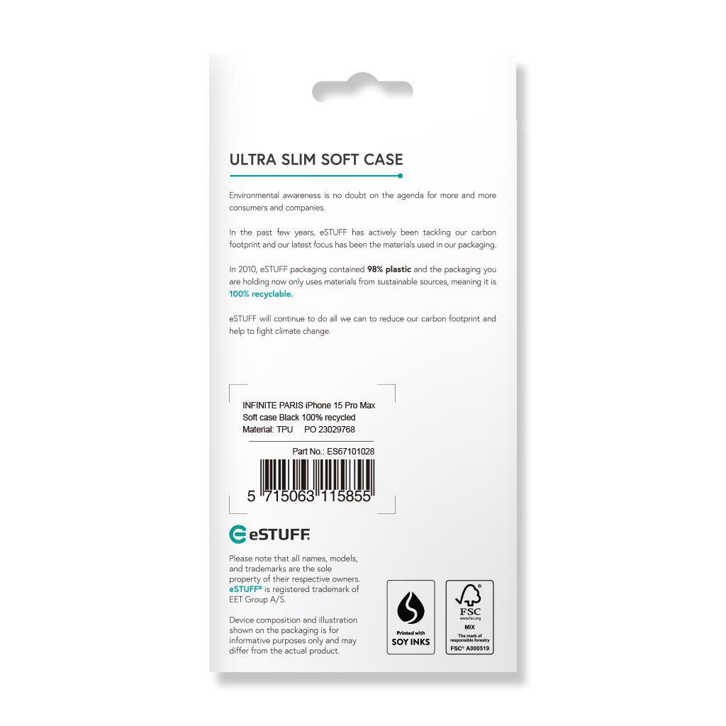 eSTUFF iPhone 15 Pro Max INFINITE VIENNA - Black eSTUFF iPhone 15 Pro Max INFINITE VIENNA - Black